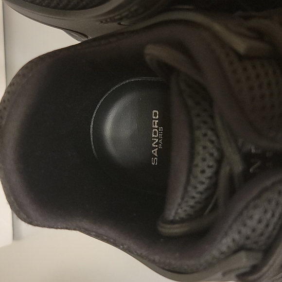 Sandro Leather Athletic Sneakers - Picture 5 of 10